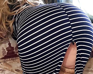 Cool mummy bootie is demonstrable under her sundress and she needs anal invasion hookup for homemade pornography